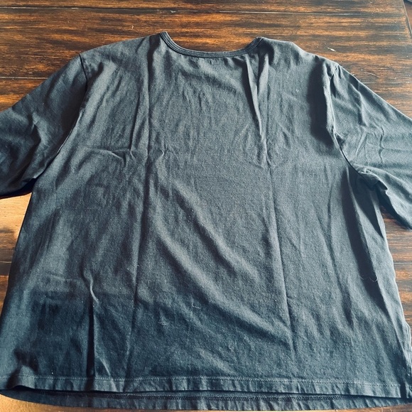 Banana Republic Men's black organic short Sleeve Tee - Picture 3 of 5